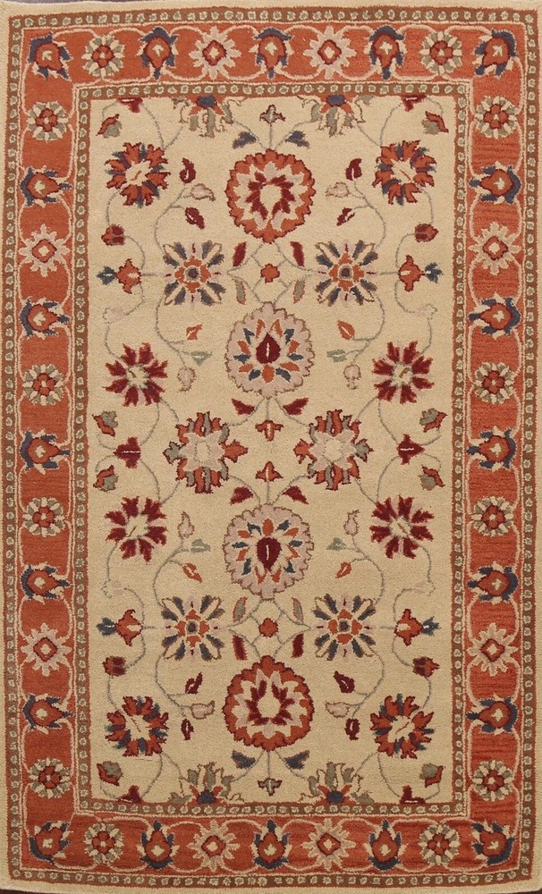 Floral Traditional Oriental Area Rug Hand*tufted Classic Design 100% Wool Carpet