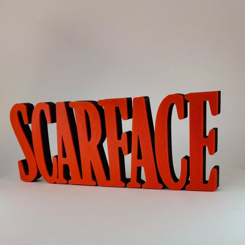 Scarface 3D printed Logo Decor 8
