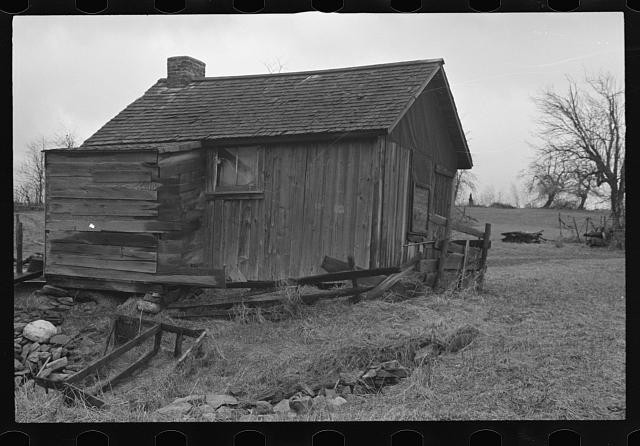 Photo:1930s Rural Wooden Cabin Shack Farmhouse Exterior