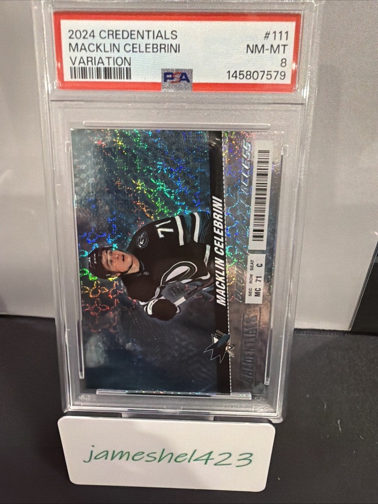 2024-25 Upper Deck Credentials - Debut Ticket Access Macklin Celebrini #111 (RC)