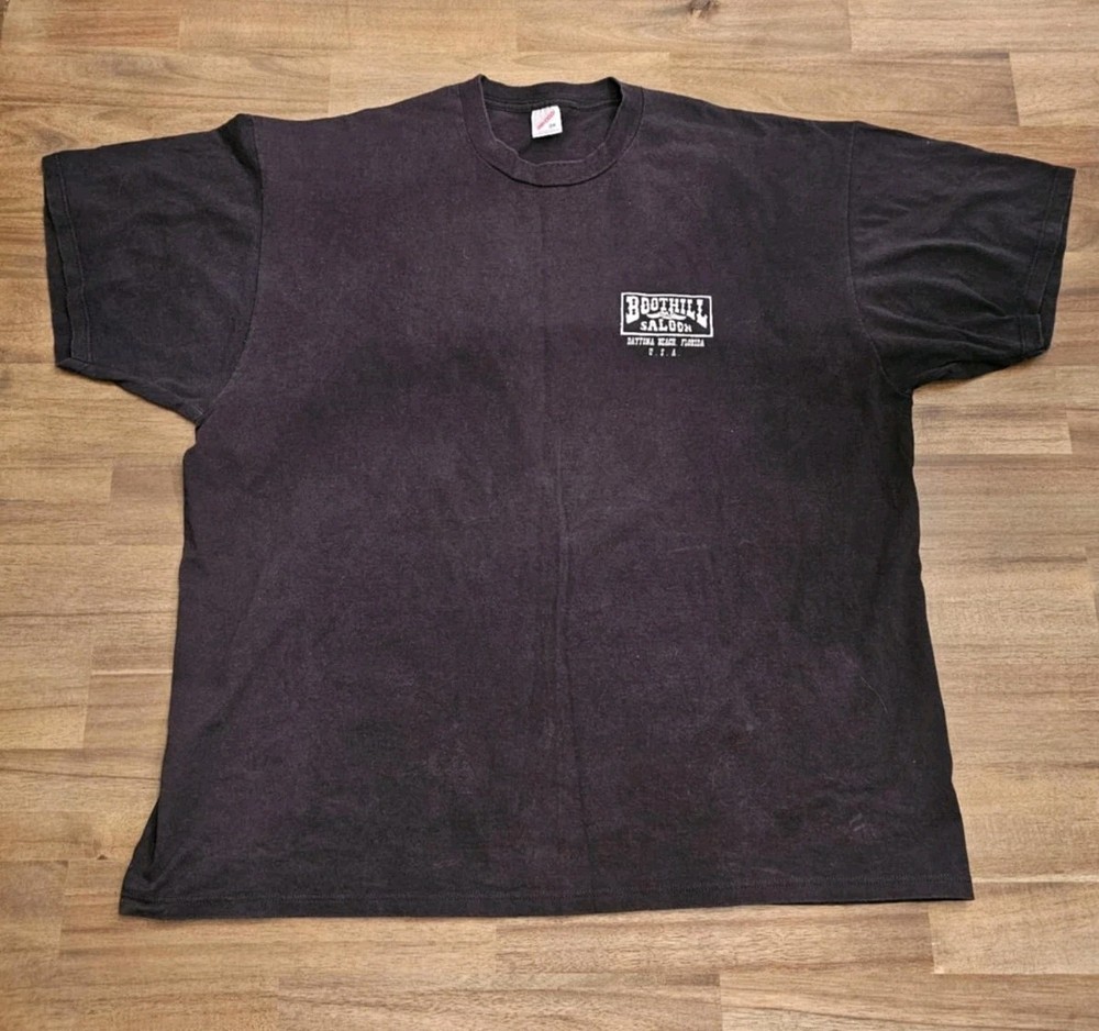 Vintage 1995 Boothill Saloon Daytona Beach Bike Week JERZEES Tee Shirt 3XL