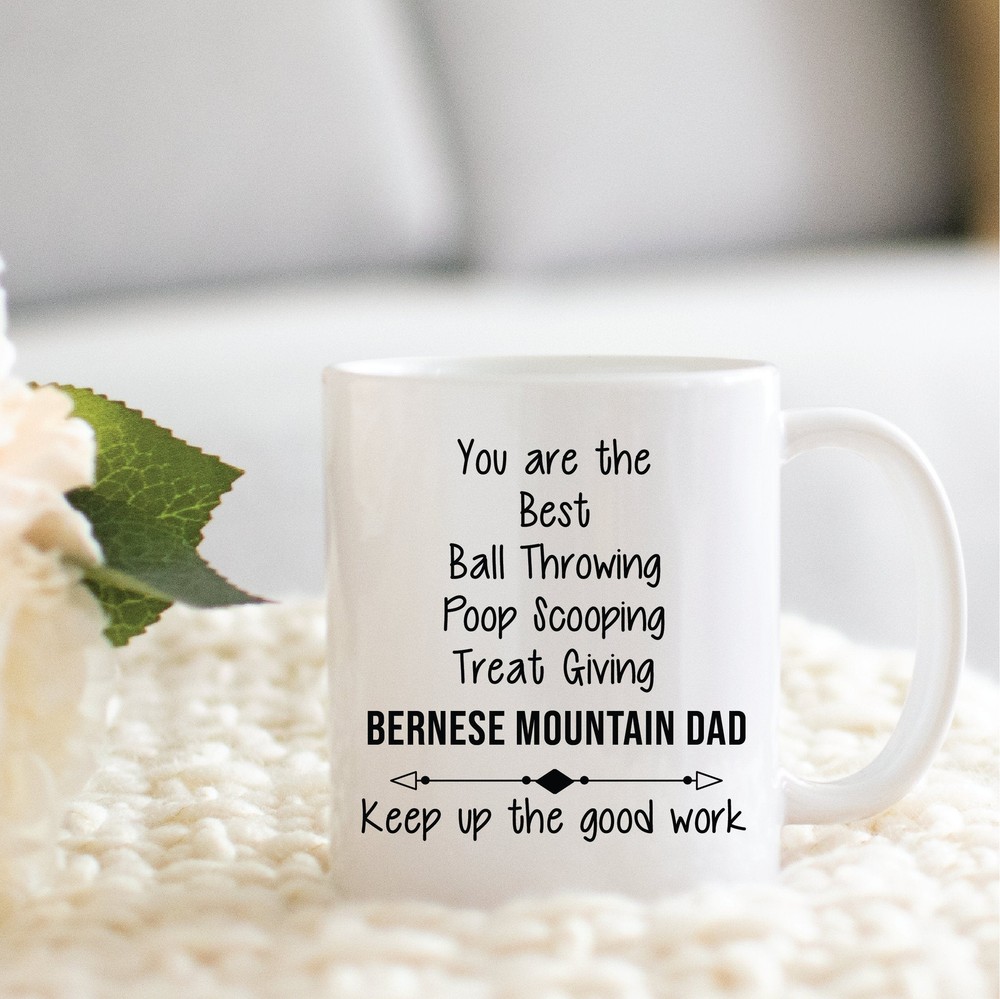 Funny Bernese Mountain Dog Dad Coffee Mug - Perfect Christmas Gift for Dog Lovers