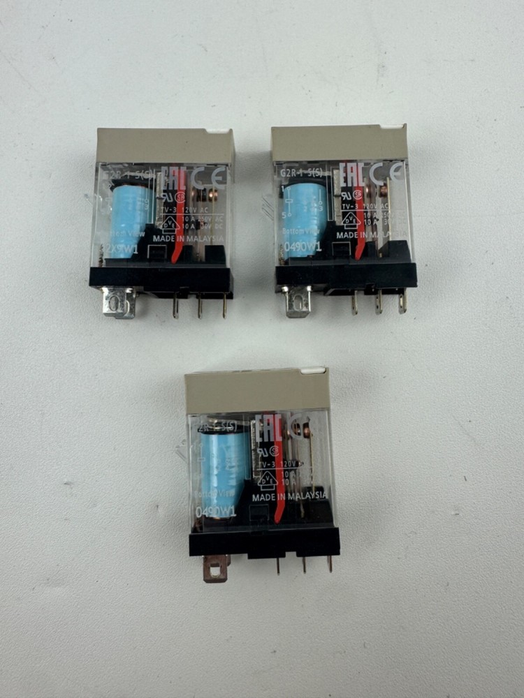 x(3) OMRON G2R-1-S(S) 12VDC Power Relays 5Pin 10A 250VAC
