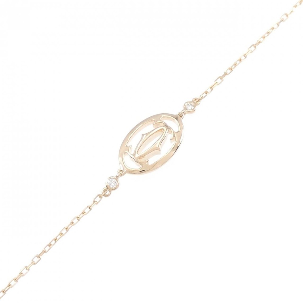 Authentic Cartier Double C Logo Bracelet 270-004-009-8651