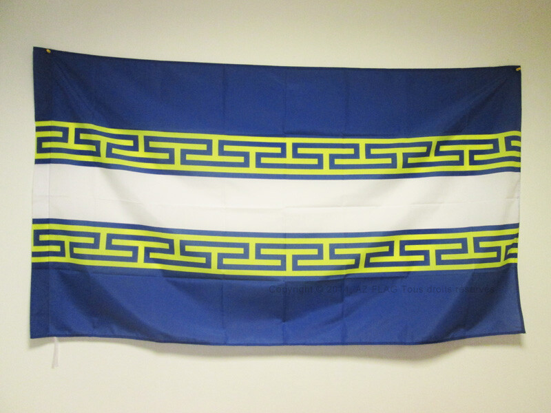 FRENCH DEPARTMENT OF MARNE FLAG 3' x 5' for a pole - FRANCE FLAGS 90 x 150 cm -