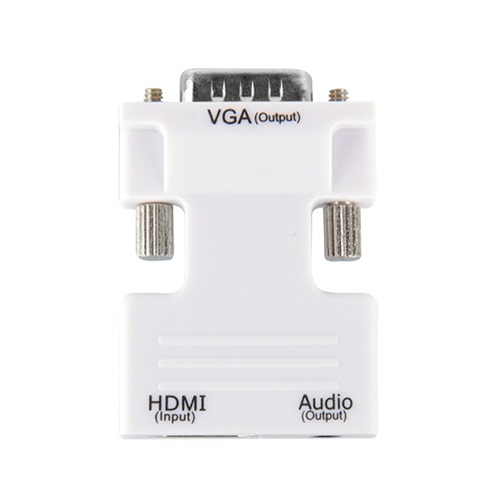 Female HDMI to Male VGA Adapter w/Audio Cable Plug&Play Laptop PC To TV