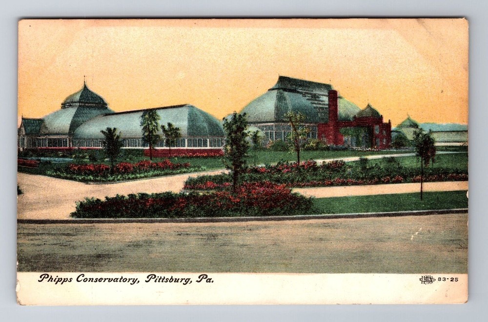 Pittsburg PA-Pennsylvania, Phipps Conservatory, Antique Vintage Postcard