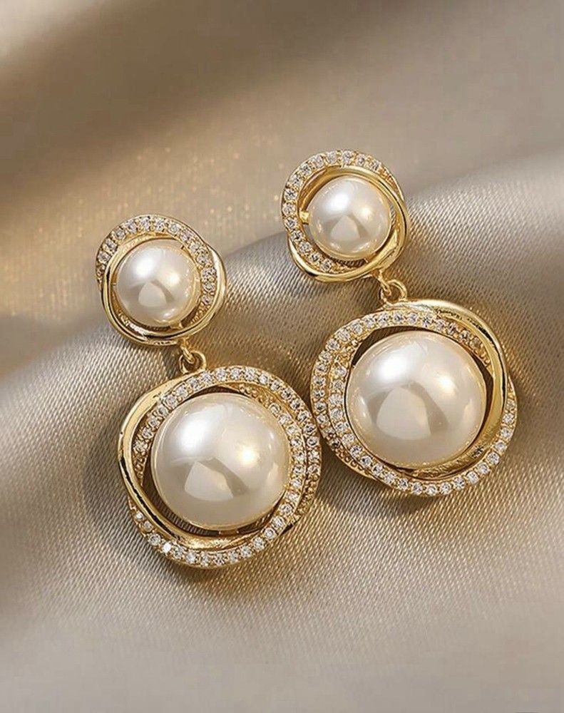 Pearl Earrings - French Style Faux
