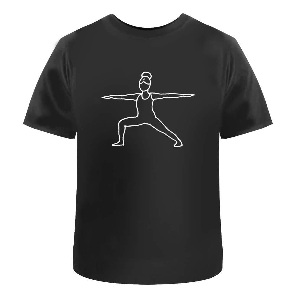 'Warrior Yoga Pose' Men's / Women's Cotton T-Shirts (TA010644)