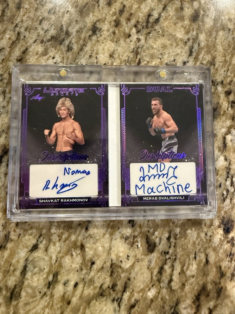 shavkat rakhmonov and merab dvalishvili dual auto Booklet By Leaf 6/7