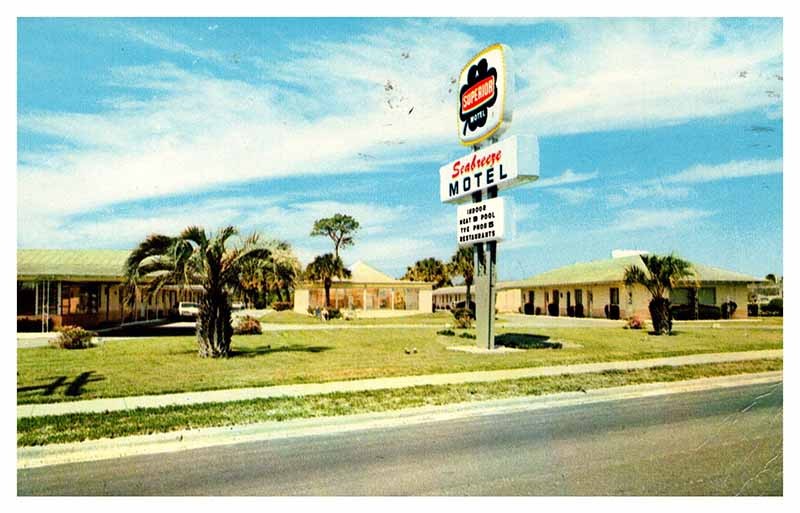 Postcard MOTEL SCENE Brunswick Georgia GA m/09 AT0631