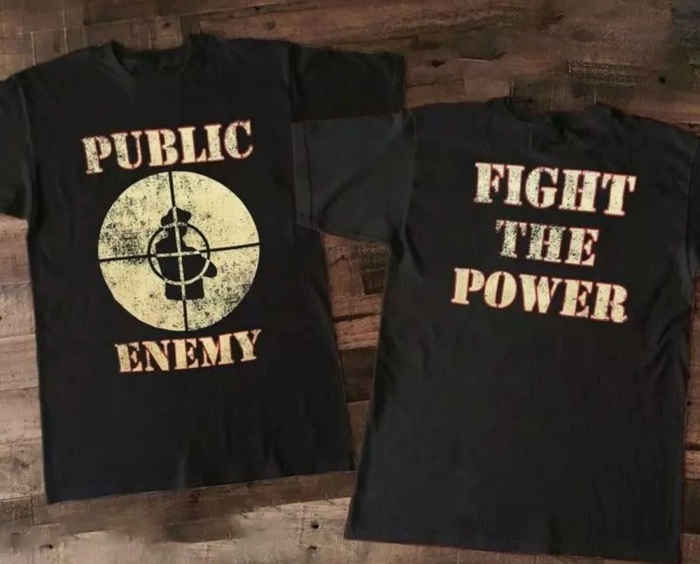 Public Enemy Fight The Power Short Sleeve Black All Size Unisex 21D693