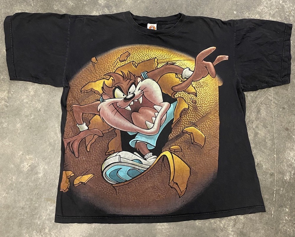 Vintage Taz Looney Tunes Single Stitch T-shirt Men’s Size XXL Big Face Print