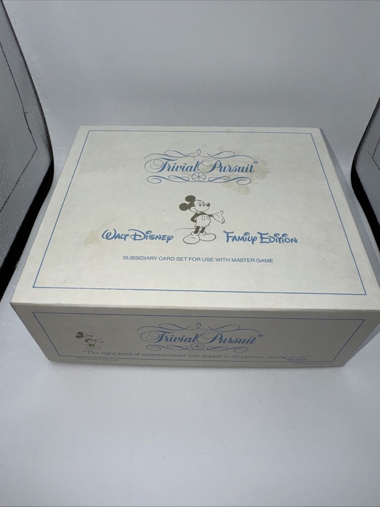 Vintage 1985 Trivial Pursuit Walt Disney Family Edition Summer Games