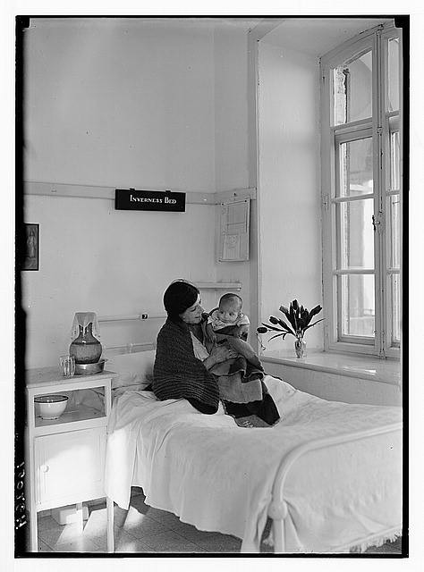 Tiberias Palestine Scots Mission Hospital 1930s Mother and Child Bed Room