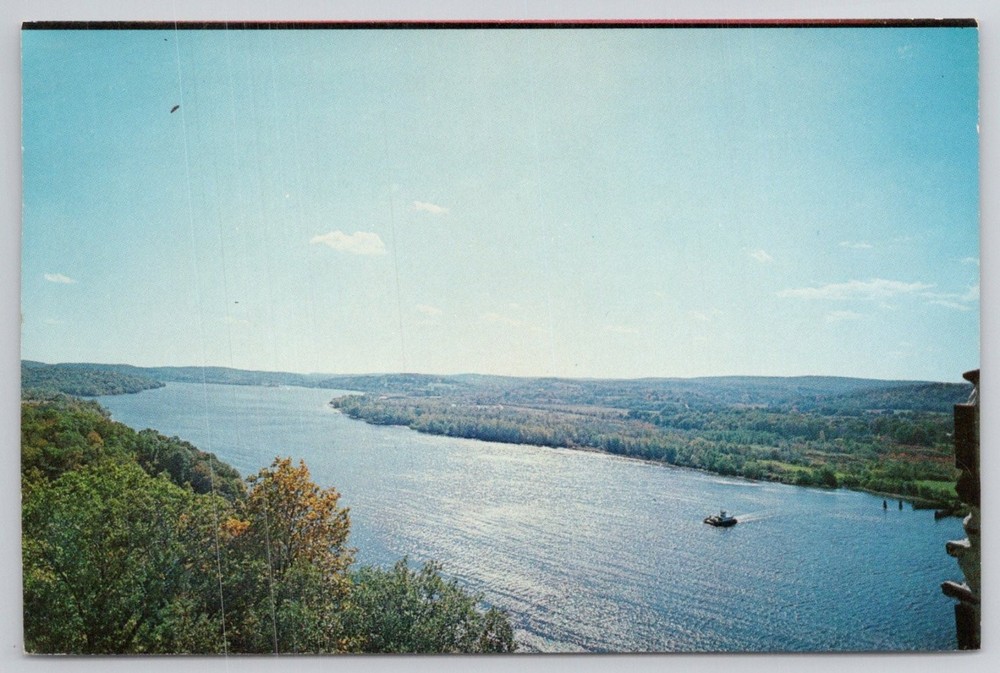 Gillette Castle State Park CT River View Chester-Hadlyme Ferry Postcard