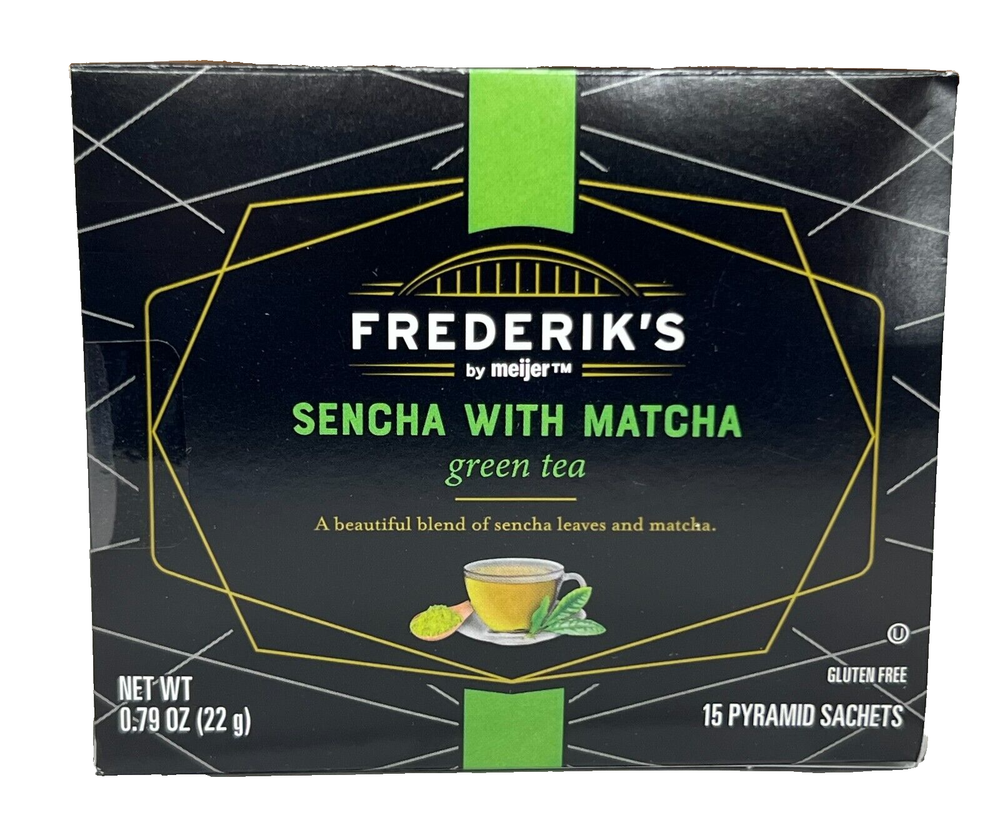 Frederiks Sencha Matcha Green Tea Pyramid Sachets 0.79 oz