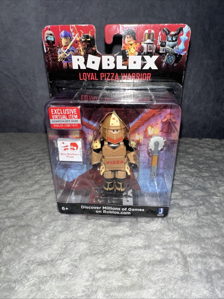 Roblox Loyal Pizza Warrior Figure with Exclusive Item Code - New in Box