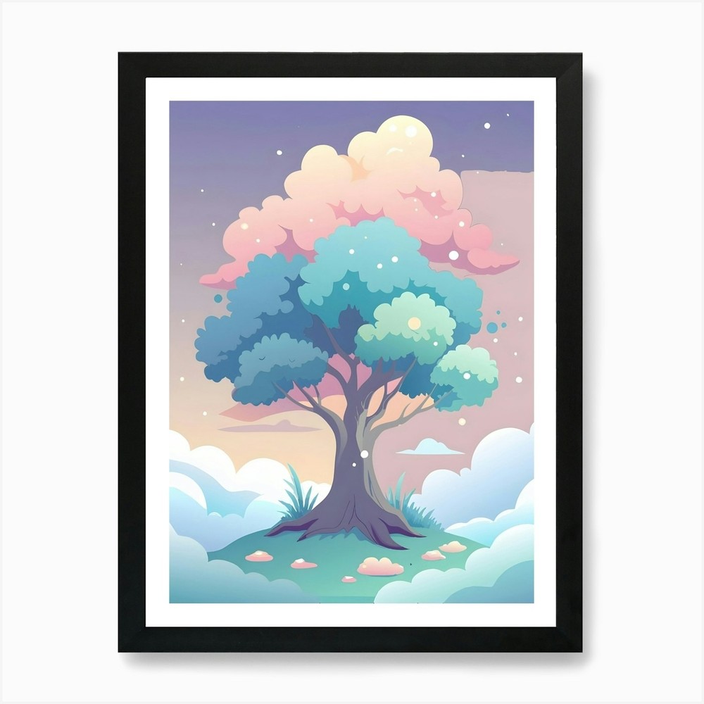 Tree In The Sky 2 Art Print Framed Wall Art Poster Canvas Print Picture