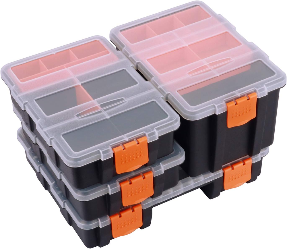 4-Piece Toolbox Organizer Set for Hardware & Parts – Durable Storage Solution
