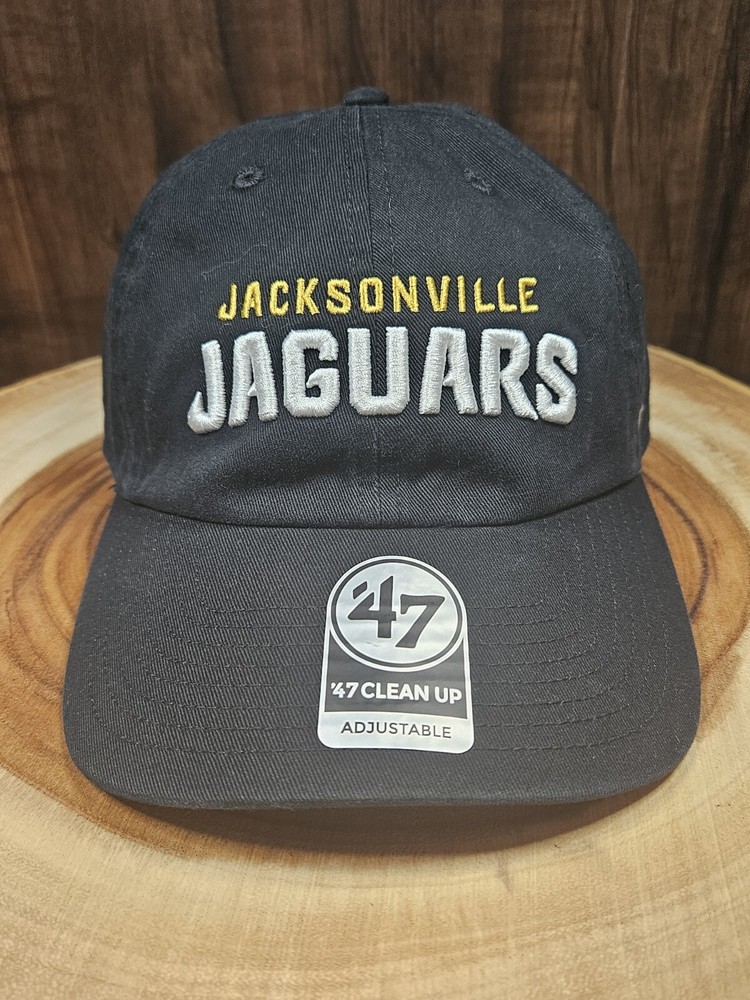 Jacksonville Jaguars 47 Brand Clean Up Strapback Adjustable Dad Hat Cap NFL...