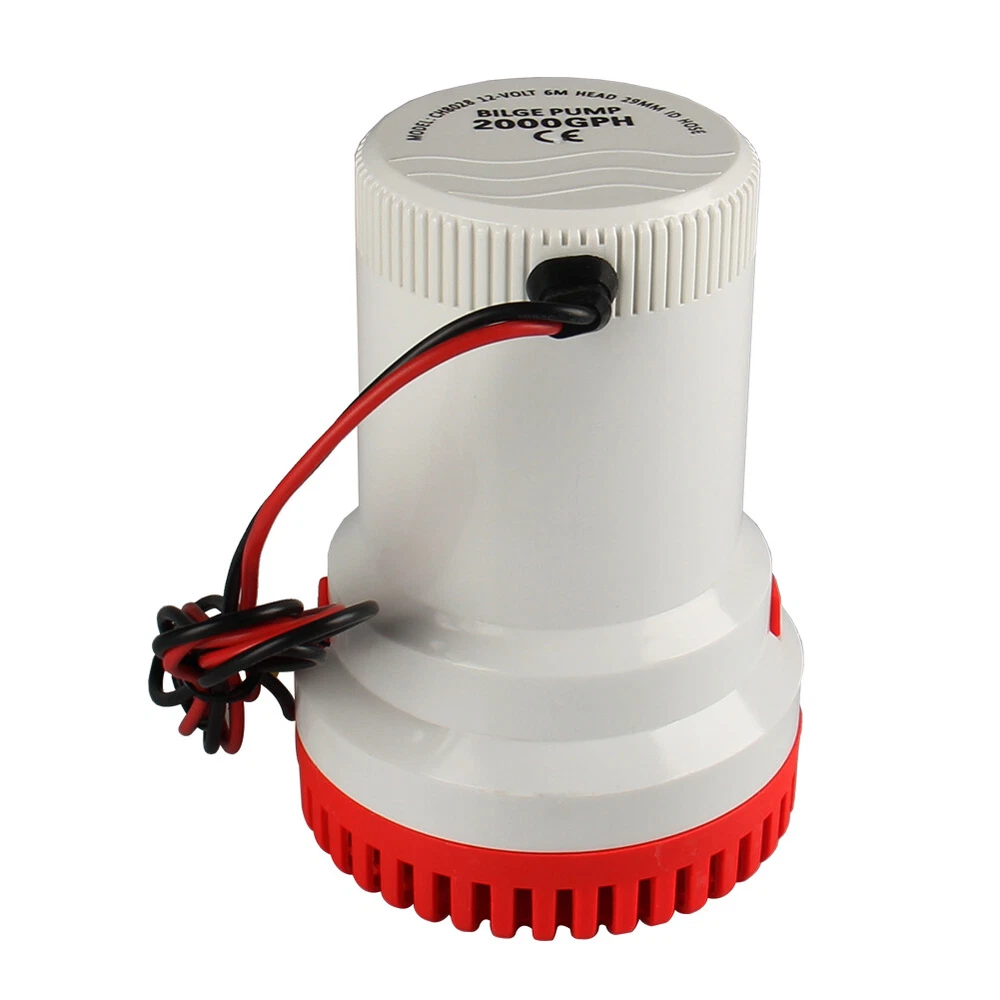 2000GPH Bilge Boat Marine Water Pump 12V Submersible Plumbing Electric Pump New