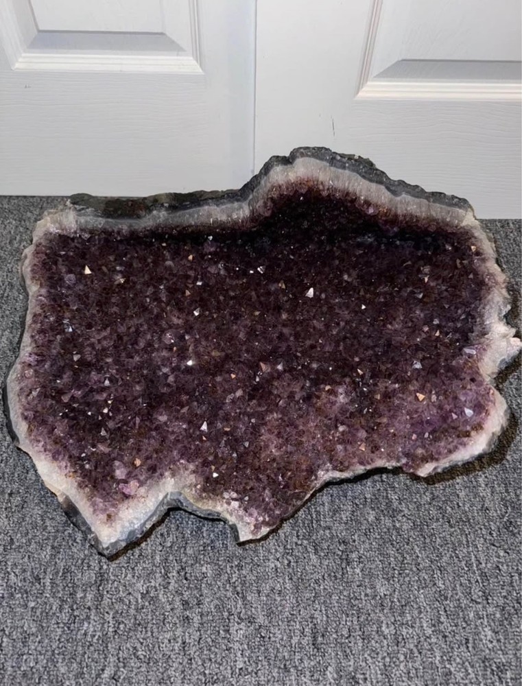 50lb Amethyst Crystal with Natural Exterior
