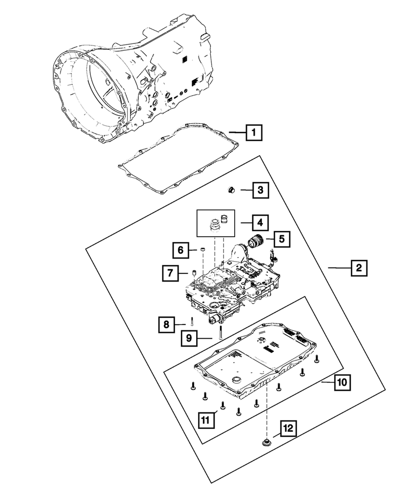 Genuine Mopar RL402284AA Transmission Valve Body & Control Unit