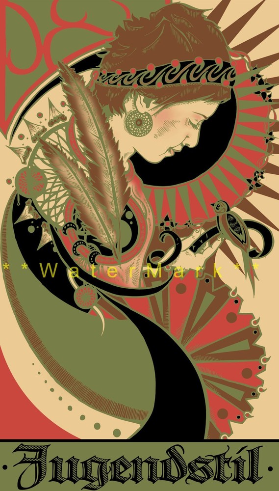 Vintage Poster Secession Vienna 1910 Art Nouveau Retro Wall Décor Art Print