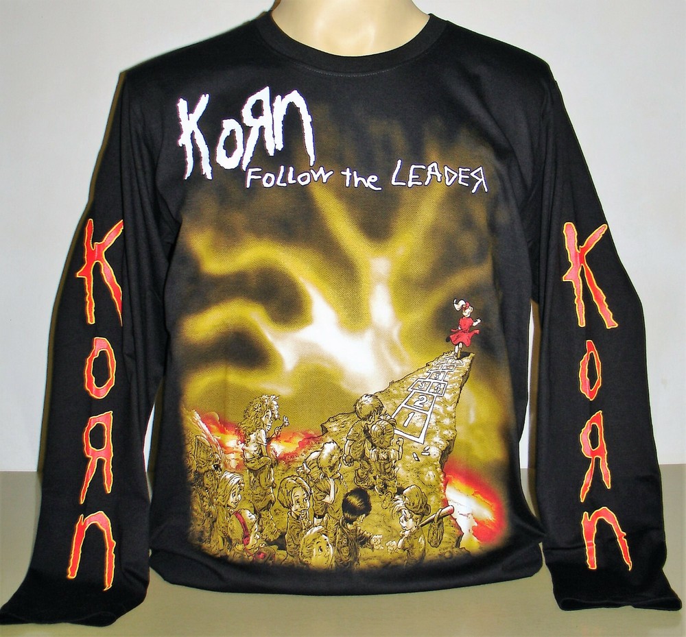 Korn Follow The Leader 長袖tシャツ サイズ S M L XL 2XL 3XL Nu メタルバンド