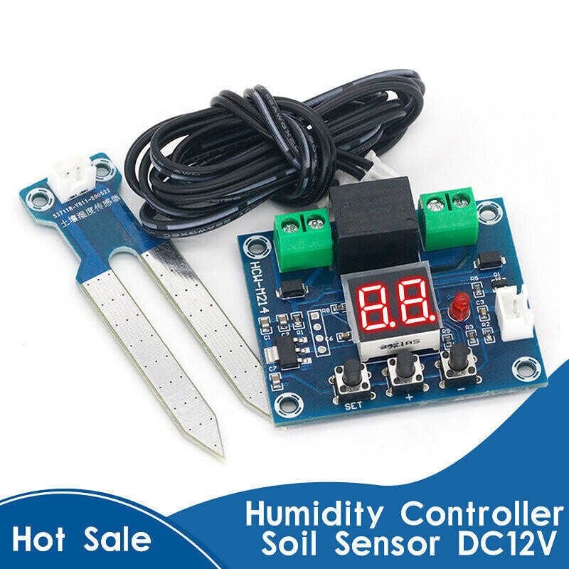 XH-M214 12V Soil Humidity Sensor Controller Irrigation System Automatic Watering