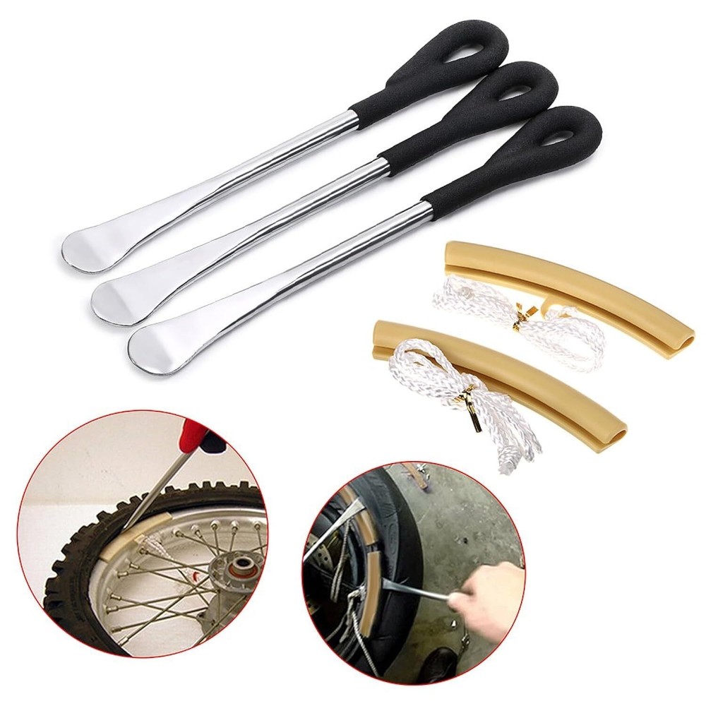 Tire Levers Spoon Set, Durable Heavy Duty Motorcycle Bike Car Tire Irons Tool...