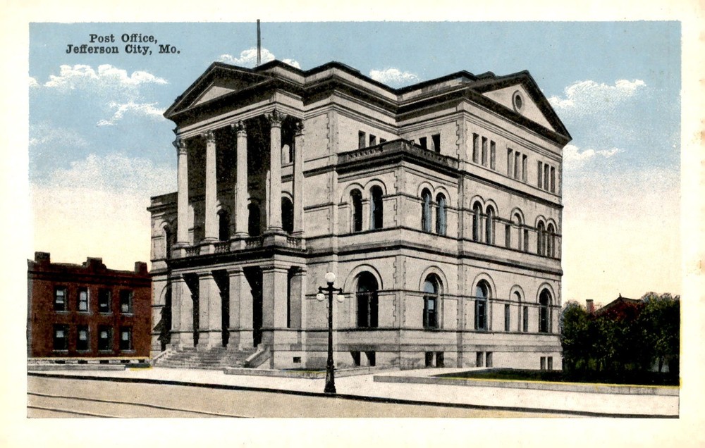Post Office, Jefferson City, MO Postcard