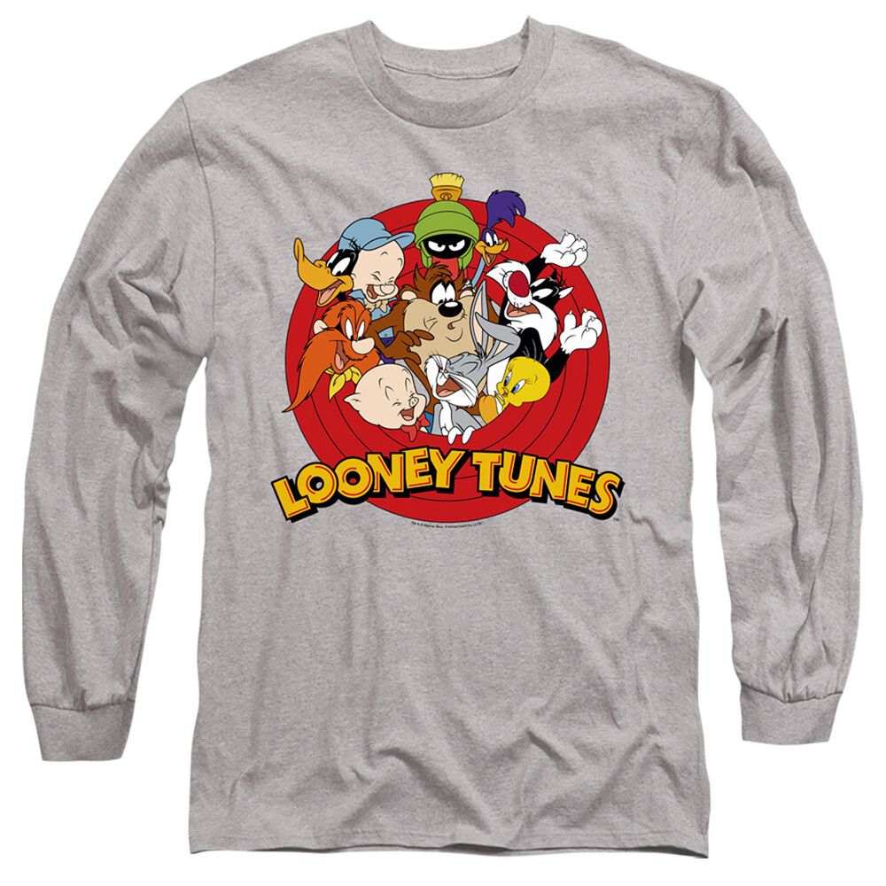 LOONEY TUNES SMALLER GROUP Licensed Adult Men's Long Sleeve Tee Shirt SM-3XL