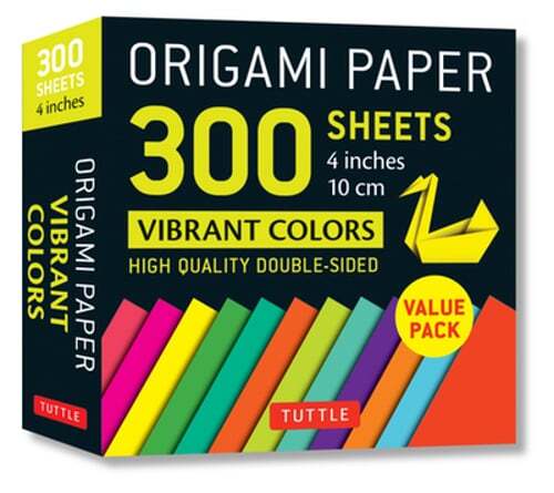 Origami Paper 300 Sheets Vibrant Colors 4 (10 CM): Tuttle Origami Paper: Double
