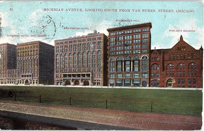 Postcard HOTEL SCENE Chicago Illinois IL m/09 AI9527