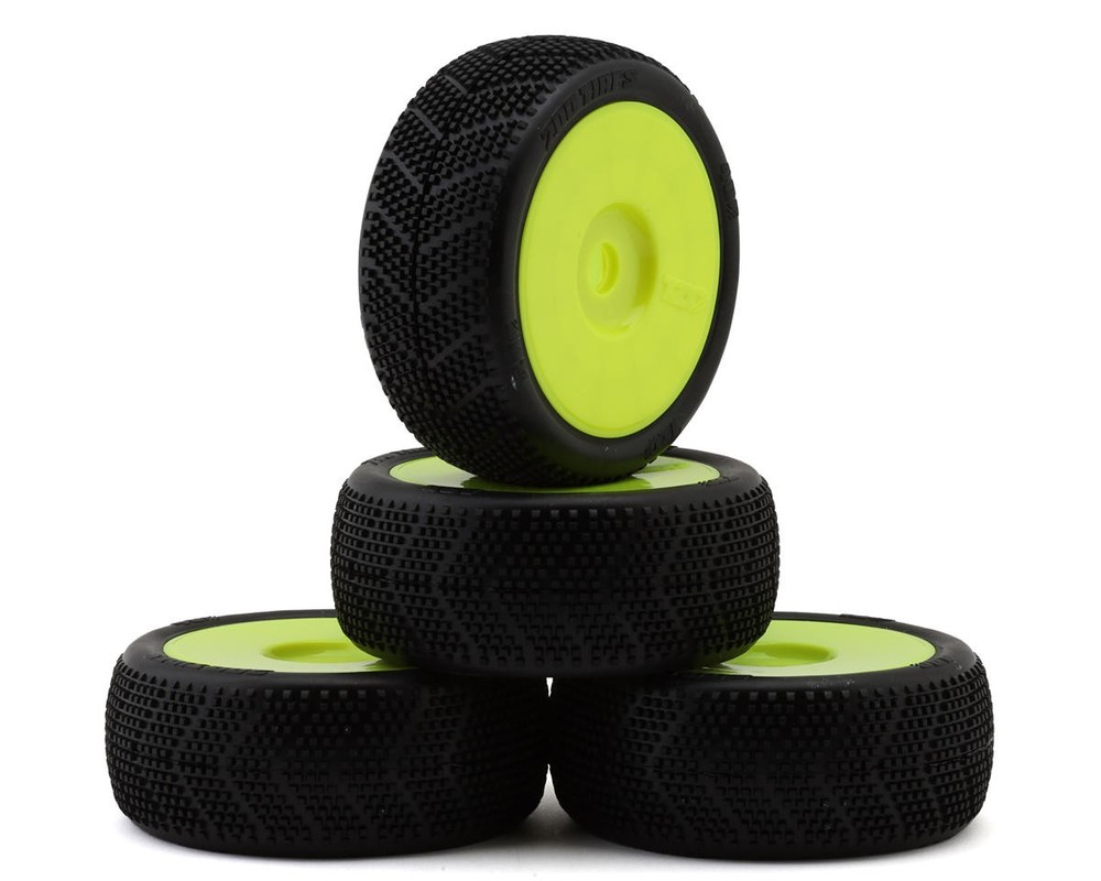 TZO Tires 400 1/8 Buggy Non-Glued Tire Set (Yellow) (4)🌟✨25 Years on eBay! 250,000+ feedback!✨🌟