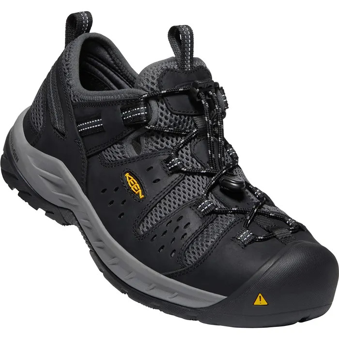 NEW KEEN Men’s 8D Utility Atlanta Cool II Steel Toe Work Shoes Black/Dark Shadow