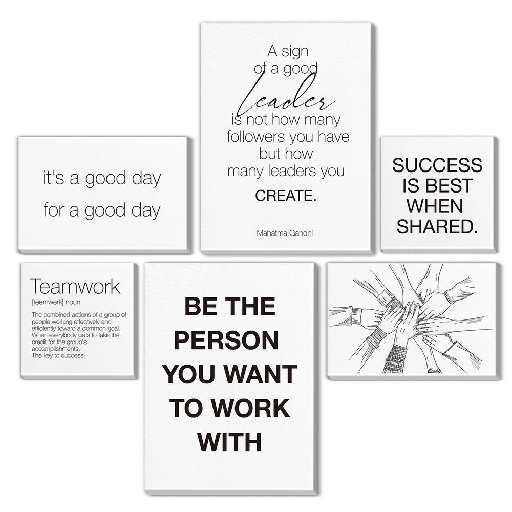 Teamwork Wall Art for Office Motivational Team Office Artwork for Wall Decor ...