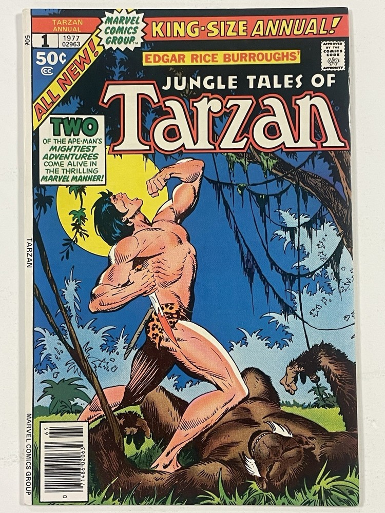 Tarzan Annual #1 (Marvel Comics October 1977) - NM or 9.4