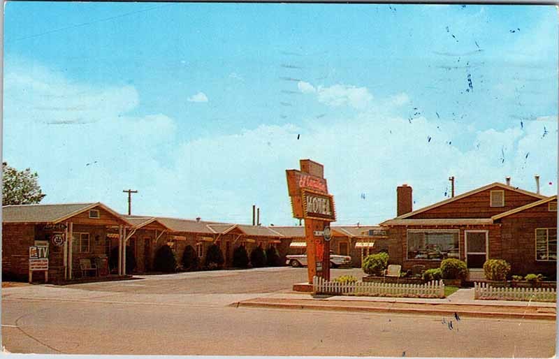 Postcard MOTEL SCENE Winslow Arizona AZ m/09 AL6317