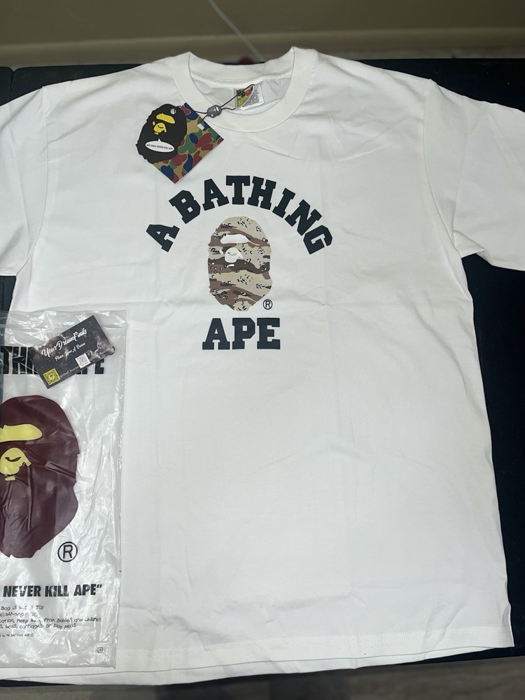 BAPE College Camo T-Shirt Size XL