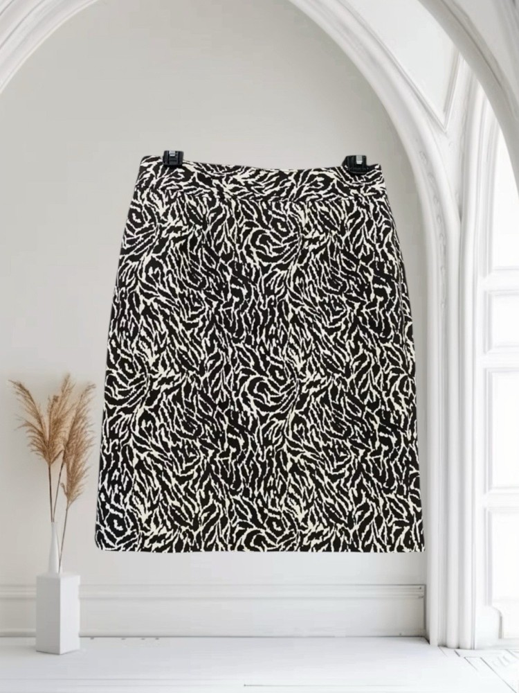 Ann Taylor Loft Pencil Skirt Women’s Size 4 Cotton & Silk Artsy Classic Chic
