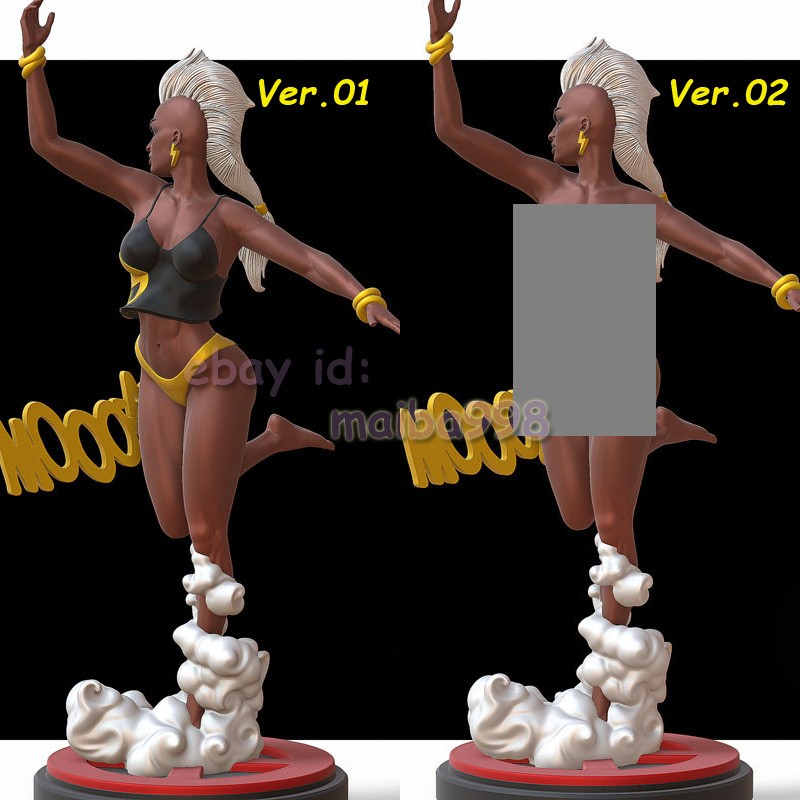 3D Print NSFW Storm Garage Kit Figure Model Kit Unassemble Unpainted GK 1/8 1/6