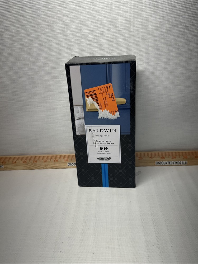 Baldwin Torrey Privacy Bed & Bath Door Handle Low Profile Satin Brass B20