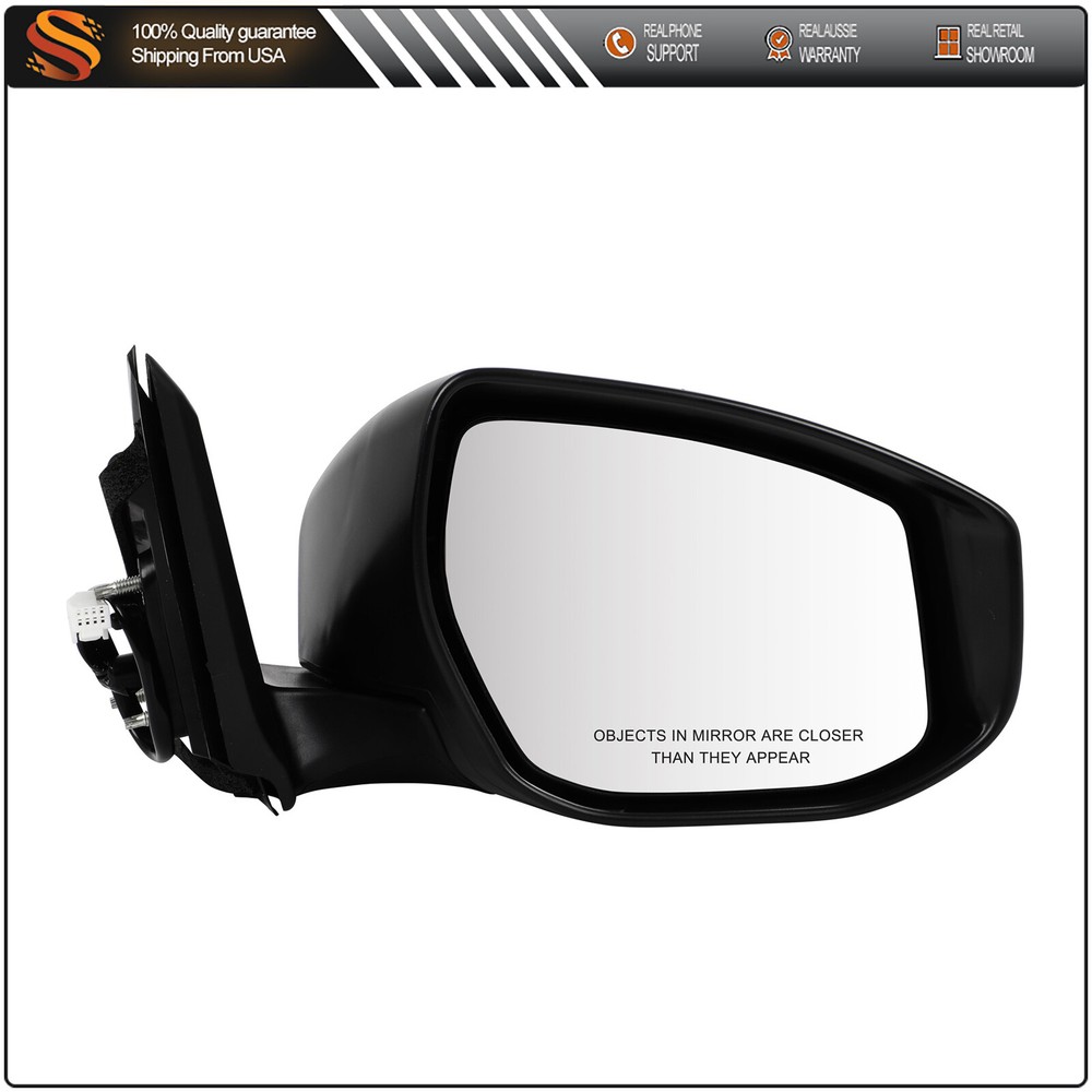 For Nissan Altima 2013-2018 Right Passenger Side Heated Mirror w/o Signal Lamp