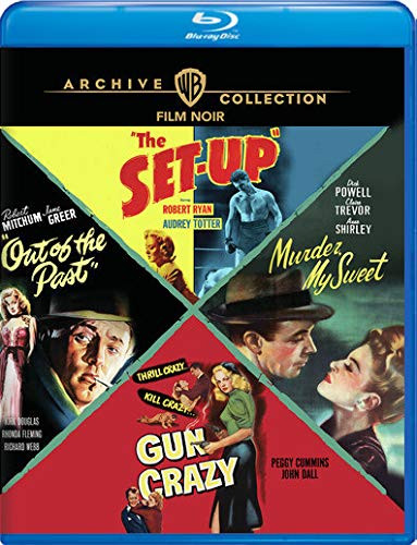 Film Noir 4-Movie Blu-ray Collection Starring Dick Powell Claire Trevor Anne Shirley