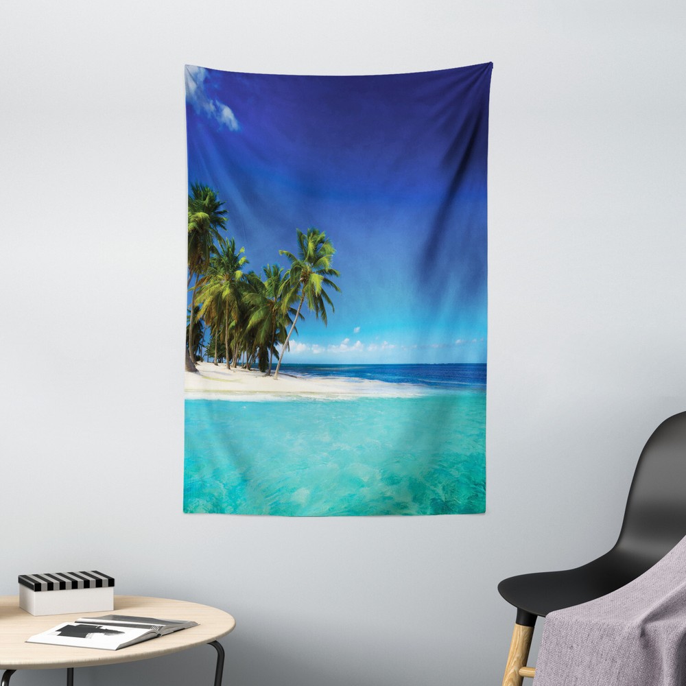 Jungle Tapestry Seaside Nature Tropic Print Wall Hanging Decor