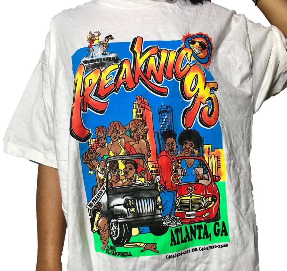 Retro Freaknik 95 White Cotton  All Size Shirt B07.494