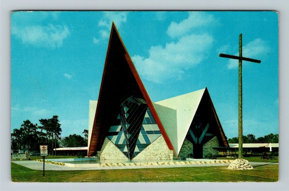 St Petersburg FL-Florida, Grace Lutheran Church, Vintage Postcard